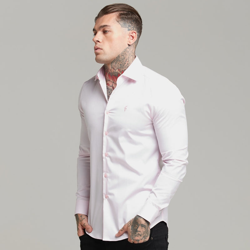 Father Sons Classic Pink Twill Cutaway Collar - FS600