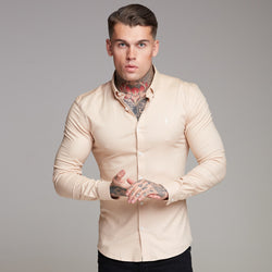 Father Sons Super Slim Stretch Classic Oxford Sand - FS358